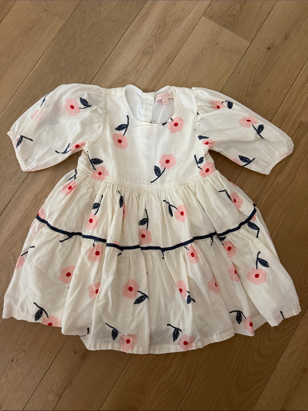 Pink Chicken cream and floral dress
